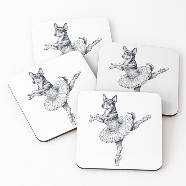 Item preview, Vintage Lancashire Heeler Ballet Dancer Ballerina Dog Lover designed and sold by dian-rody-crest.