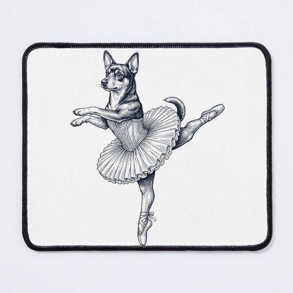 Item preview, Vintage Lancashire Heeler Ballet Dancer Ballerina Dog Lover designed and sold by dian-rody-crest.