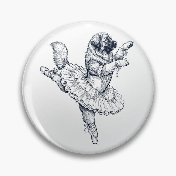 Item preview, Vintage Leonberger Ballet Dancer Ballerina Dog Lover designed and sold by dian-rody-crest.