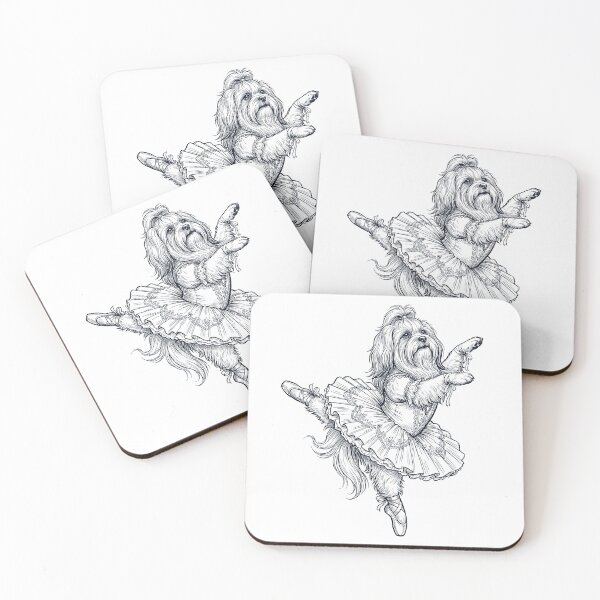 Item preview, Vintage Lhasa Apso Ballet Dancer Ballerina Dog Lover designed and sold by dian-rody-crest.