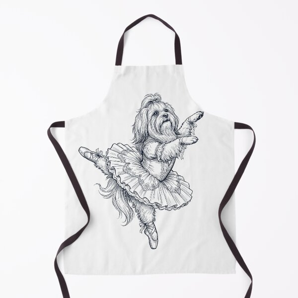 Item preview, Vintage Lhasa Apso Ballet Dancer Ballerina Dog Lover designed and sold by dian-rody-crest.