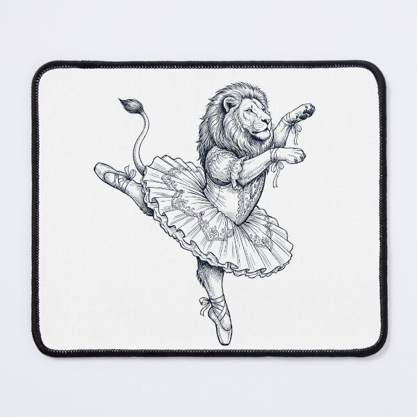 Item preview, Vintage Lion Ballet Dancer Ballerina Animal Lover designed and sold by dian-rody-crest.