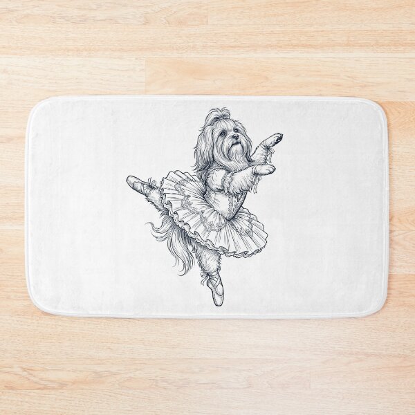 Item preview, Vintage Lhasa Apso Ballet Dancer Ballerina Dog Lover designed and sold by dian-rody-crest.