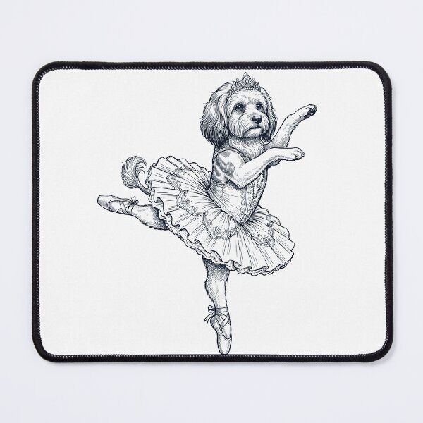 Item preview, Vintage Lowchen Ballet Dancer Ballerina Dog Lover designed and sold by dian-rody-crest.