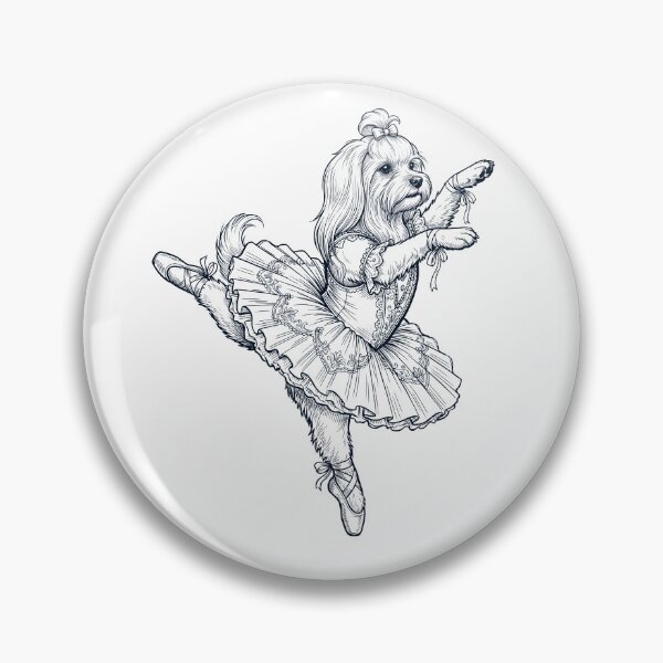 Item preview, Vintage Maltese Ballet Dancer Ballerina Dog Lover designed and sold by dian-rody-crest.