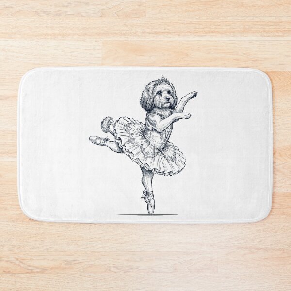Item preview, Vintage Lowchen Ballet Dancer Ballerina Dog Lover designed and sold by dian-rody-crest.