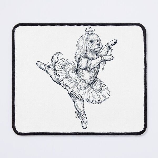Item preview, Vintage Maltese Ballet Dancer Ballerina Dog Lover designed and sold by dian-rody-crest.