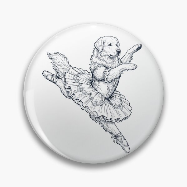 Item preview, Vintage Maremma Sheepdog Ballet Dancer Ballerina Dog Lover designed and sold by dian-rody-crest.