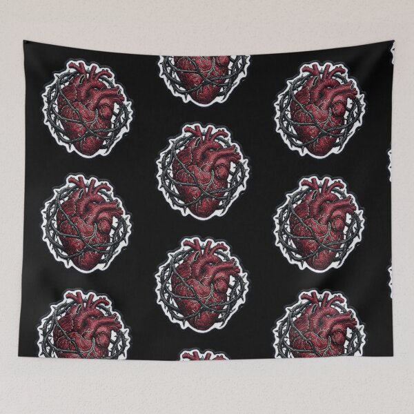 Item preview, Anatomical Heart Wrapped in Thorns designed and sold by David Mateo ArtWorks.