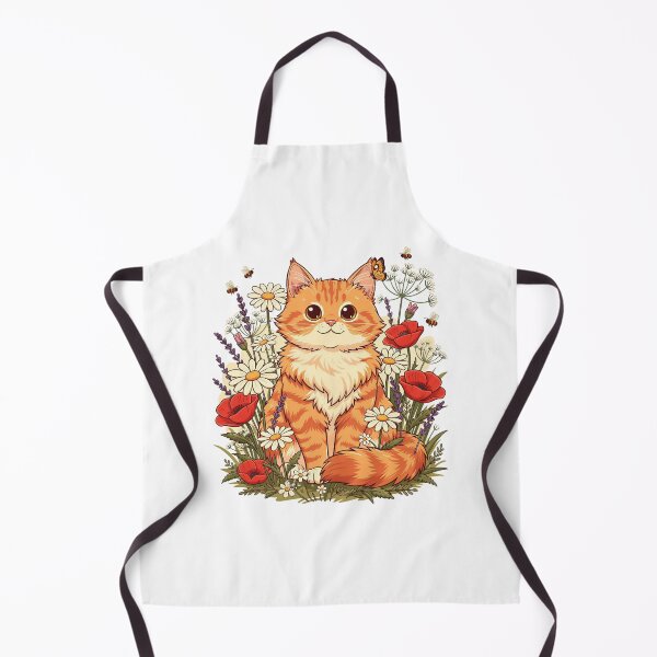 Item preview, Bloom Where You're Planted Cute Cottagecore Wildflower Cat designed and sold by Amp6599.