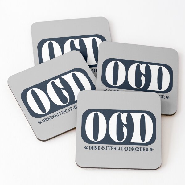 Item preview, OCD Obsessive Cat Disorder Funny Cat Lover Design designed and sold by PrintandJoy.