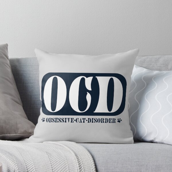 Item preview, OCD Obsessive Cat Disorder Funny Cat Lover Design designed and sold by PrintandJoy.