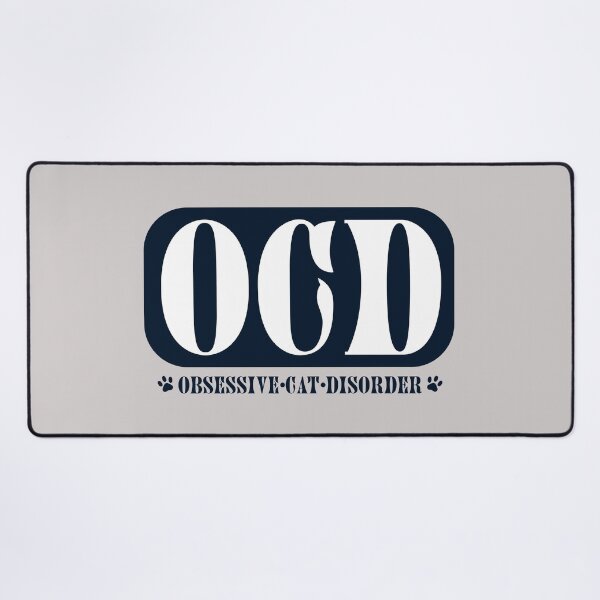 Item preview, OCD Obsessive Cat Disorder Funny Cat Lover Design designed and sold by PrintandJoy.