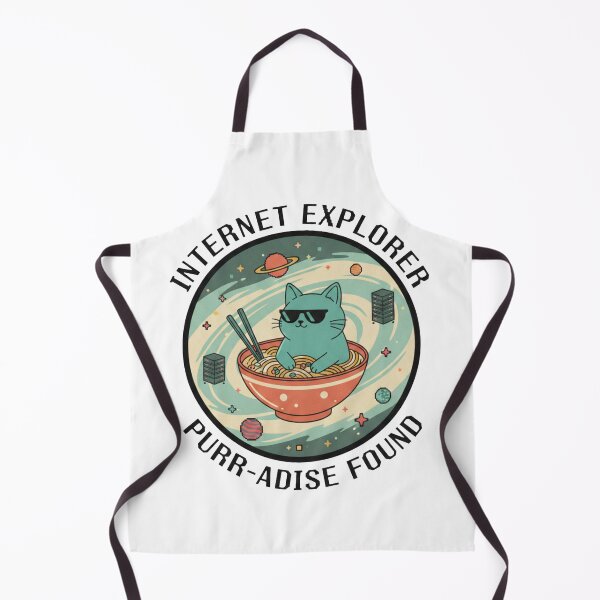 Item preview, Internet Explorer Purr-adise Retro Cat Badge designed and sold by GALLERYCREATOR.