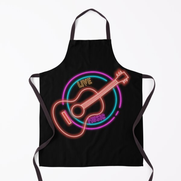 Item preview, Retro Neon Live Music Sign - Glowing Acoustic Guitar Concert Aesthetic Art designed and sold by alalame.