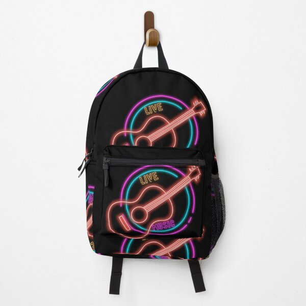 Item preview, Retro Neon Live Music Sign - Glowing Acoustic Guitar Concert Aesthetic Art designed and sold by alalame.
