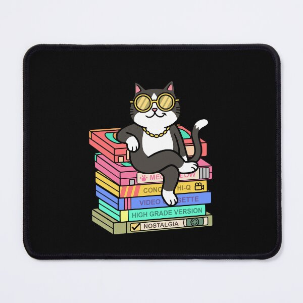Item preview, Retro VHS Cat Vector Illustration For 90s Nostalgia Lovers designed and sold by roarsomethings.