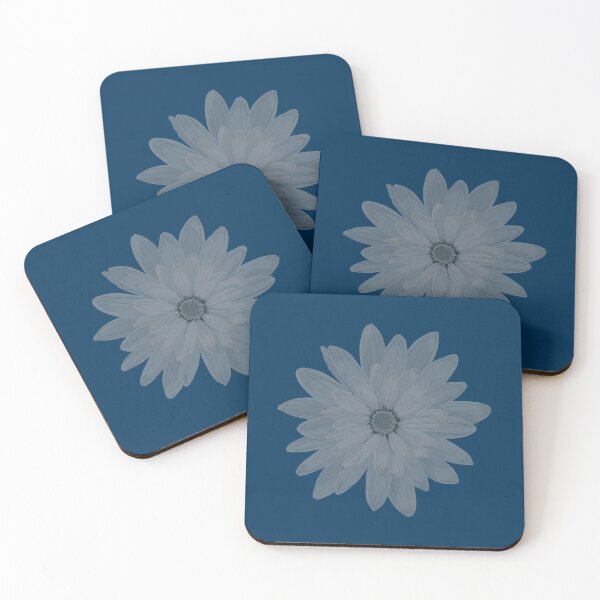Item preview, Moody Faded Daisy on Dark Navy Blue... designed and sold by ​Jyoti Digital Artist.