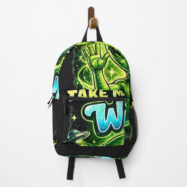 Item preview, Take Me to Your WiFi Funny Alien T-Shirt designed and sold by Cosmic Meme Factory.