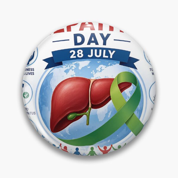 Item preview, World Hepatitis Day Awareness Sticker – One Life, One Liver (28 July) designed and sold by Artisan Finds Online.