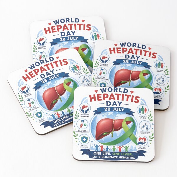 Item preview, World Hepatitis Day Awareness Sticker – One Life, One Liver (28 July) designed and sold by Artisan Finds Online.