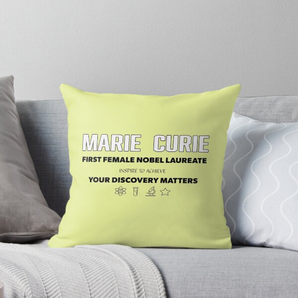 Item preview, Marie Curie Women in Science Inspirational Typography Design designed and sold by Soft Strength Studio.