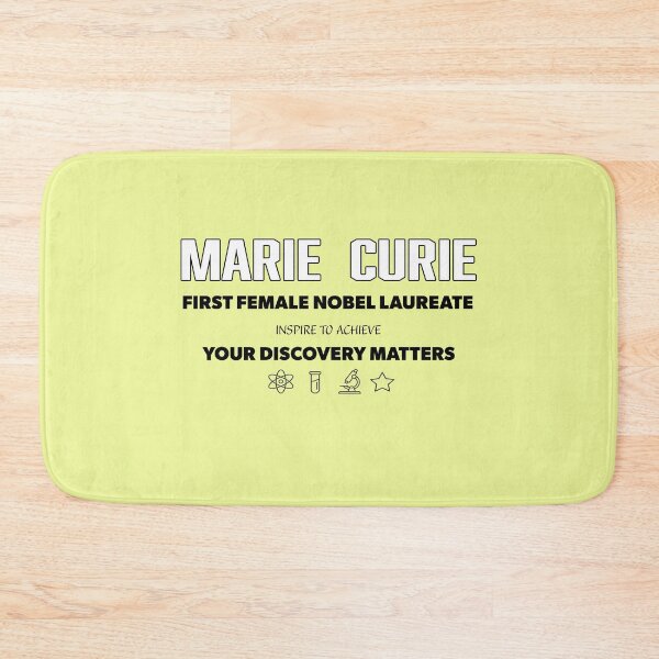 Item preview, Marie Curie Women in Science Inspirational Typography Design designed and sold by Soft Strength Studio.