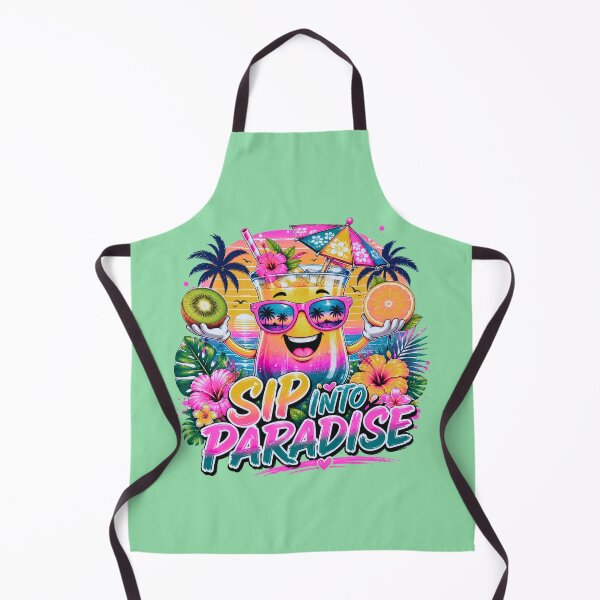 Item preview, Sip Into Paradise – Tropical Summer Cocktail Vacation Vibes T-Shirt designed and sold by Aimetoi.