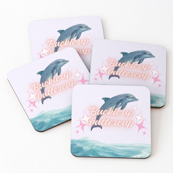 Item preview, Buckle Up Buttercup - Dolphin Jumping Along The Waves designed and sold by dreamhatchh.
