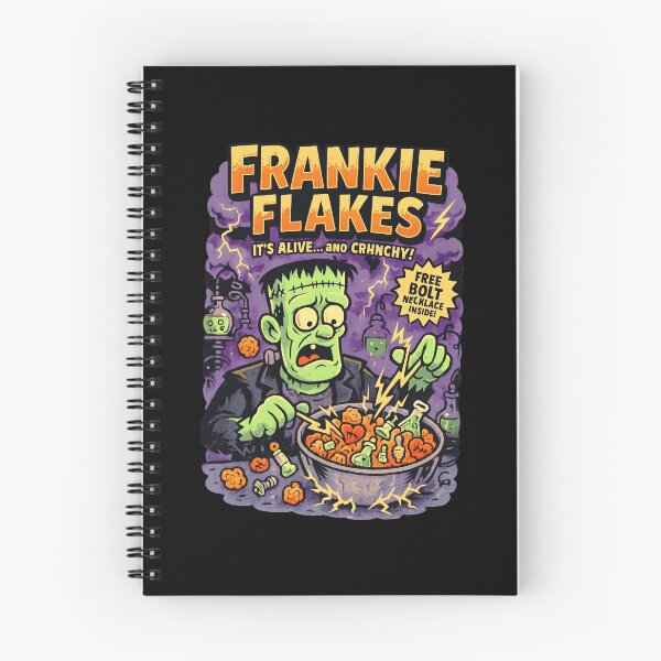 Item preview, Frankie Flakes It's Alive And Crunchy Funny Monster Cereal Halloween designed and sold by KAWKAW-DRHM.