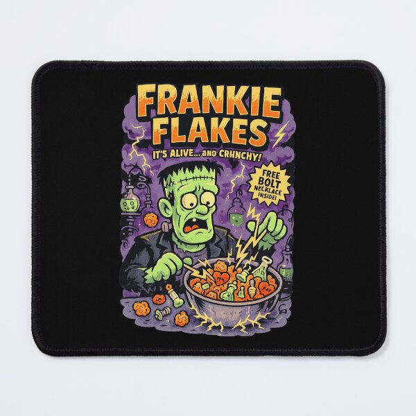 Item preview, Frankie Flakes It's Alive And Crunchy Funny Monster Cereal Halloween designed and sold by KAWKAW-DRHM.