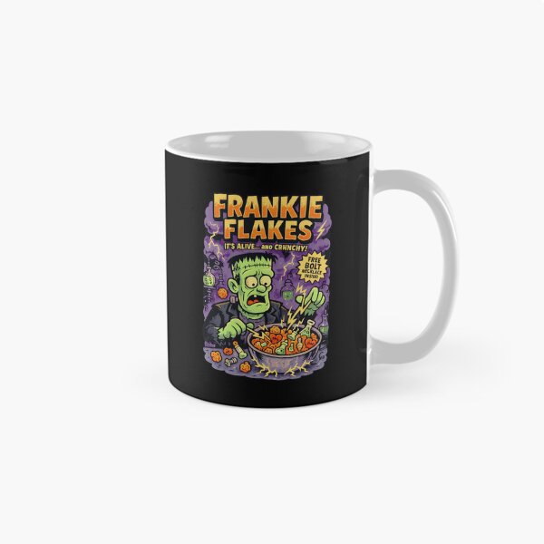Item preview, Frankie Flakes It's Alive And Crunchy Funny Monster Cereal Halloween designed and sold by KAWKAW-DRHM.