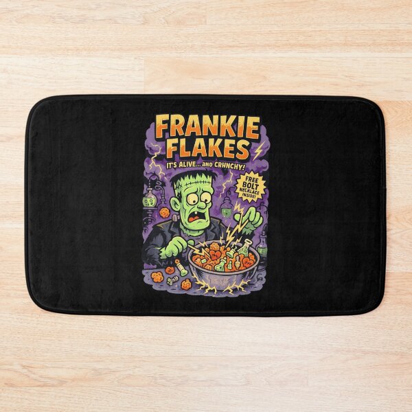 Item preview, Frankie Flakes It's Alive And Crunchy Funny Monster Cereal Halloween designed and sold by KAWKAW-DRHM.