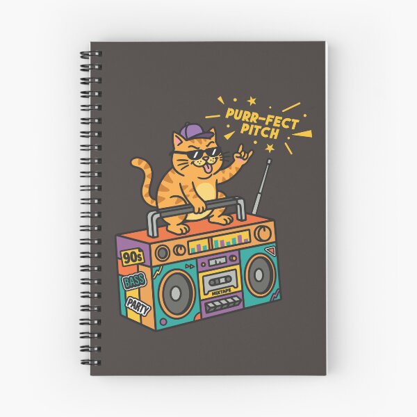 Item preview, Retro Boombox Cat Vintage 90s Cartoon For Music Cat Lover designed and sold by roarsomethings.