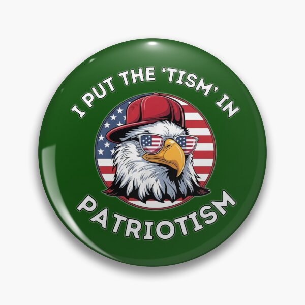 Item preview, I Put The Tism in Patriotism Eagle USA Flag 4th July designed and sold by Julitasells.