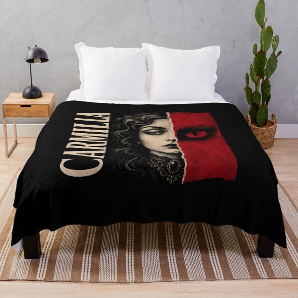 Item preview, Carmilla Torn Portrait Red Vampire Eye Gothic Horror Art designed and sold by Fenay Designs.