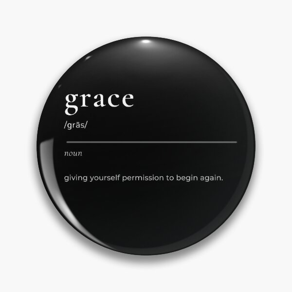 Item preview, Grace Definition Print | Minimal Healing Quote Aesthetic Typography Shirt designed and sold by Lynn Creates.