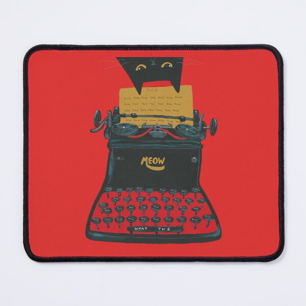 Item preview, Wtf Typewriter Cat designed and sold by KilkennyCat Art.