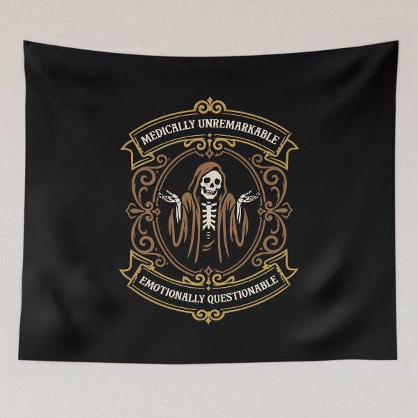 Item preview, Medically Unremarkable Emotionally Questionable Funny designed and sold by pixeptional.