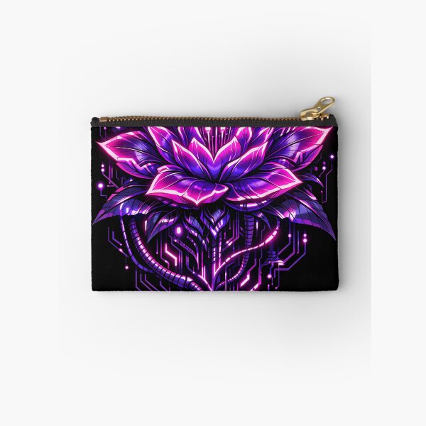 Item preview, Cyberpunk Neon Flower – Futuristic Biomechanical Bloom designed and sold by Neo Tokio.