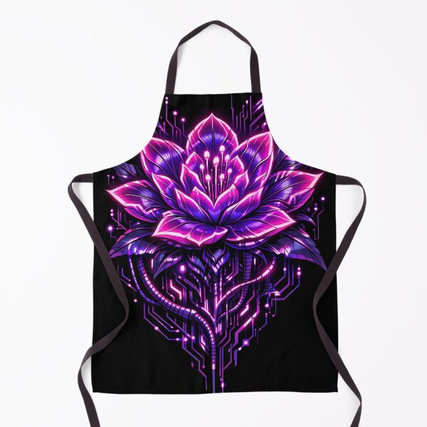 Item preview, Cyberpunk Neon Flower – Futuristic Biomechanical Bloom designed and sold by Neo Tokio.