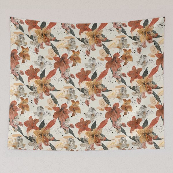 Item preview, Minimalistic Amaryllis Flower  - Flower Garden Pattern   - Best Gifts For Dad designed and sold by RoyalStarsPatts.