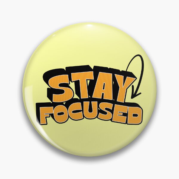 Item preview, Stay Focused Motivational Typography Design designed and sold by PrintandJoy.
