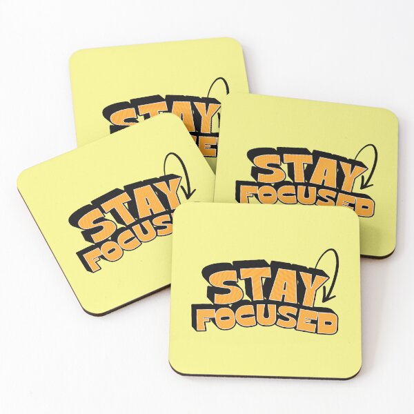 Item preview, Stay Focused Motivational Typography Design designed and sold by PrintandJoy.