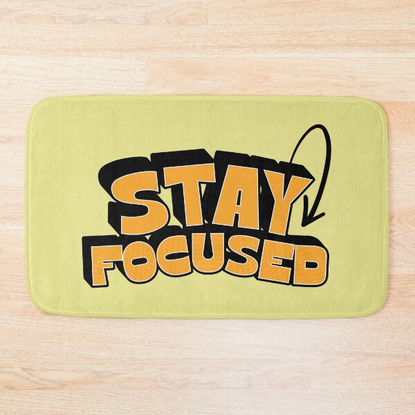 Item preview, Stay Focused Motivational Typography Design designed and sold by PrintandJoy.