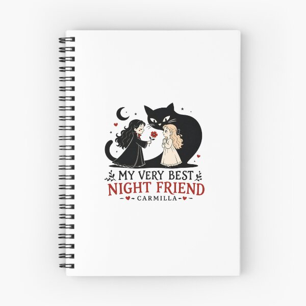 Item preview, Carmilla My Very Best Night Friend Cute Chibi Vampire Art designed and sold by Fenay Designs.