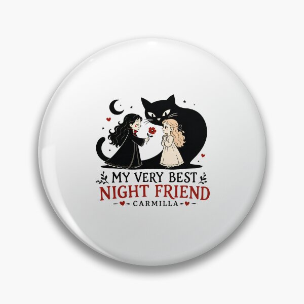 Item preview, Carmilla My Very Best Night Friend Cute Chibi Vampire Art designed and sold by Fenay Designs.