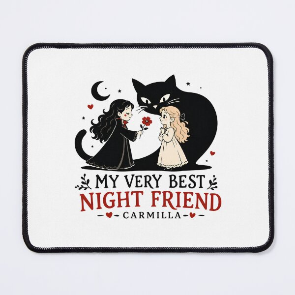 Item preview, Carmilla My Very Best Night Friend Cute Chibi Vampire Art designed and sold by Fenay Designs.