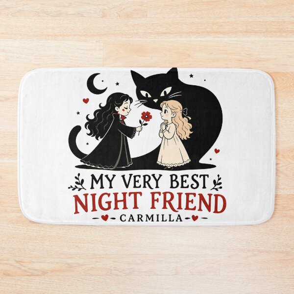 Item preview, Carmilla My Very Best Night Friend Cute Chibi Vampire Art designed and sold by Fenay Designs.