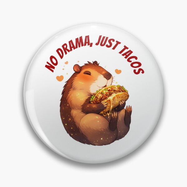 Item preview, Cute Kawaii Capybara Eating Dubai Gourmet Taco Sticker designed and sold by Dinaelsherkawy.